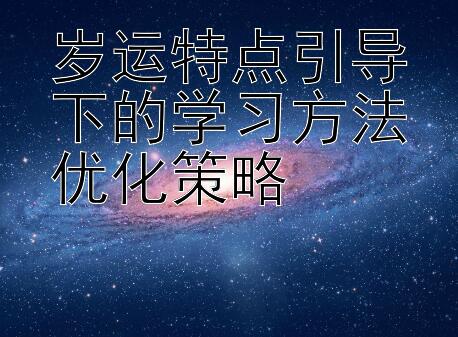 岁运特点引导下的学习方法优化策略