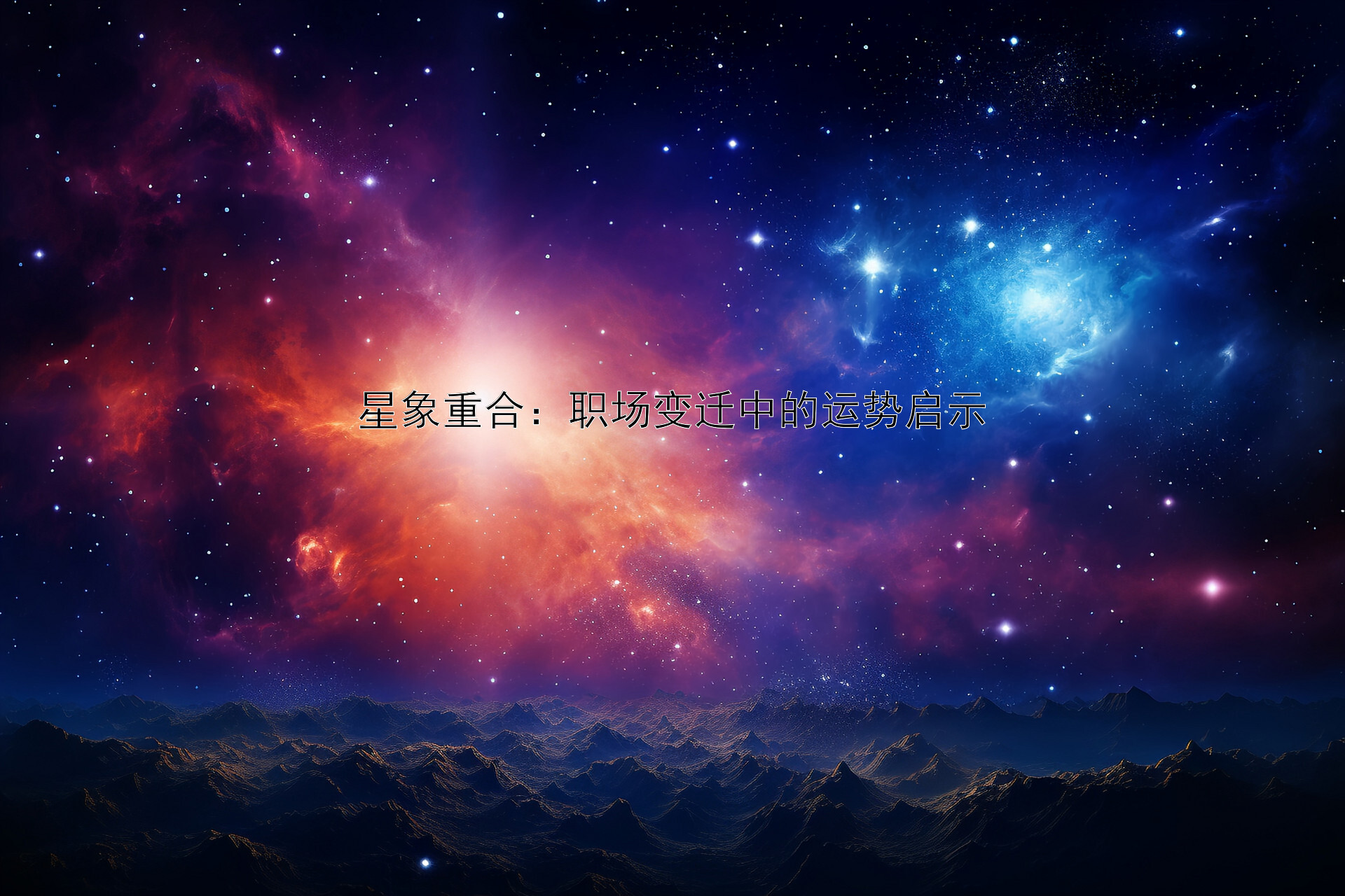 星象重合：职场变迁中的运势启示